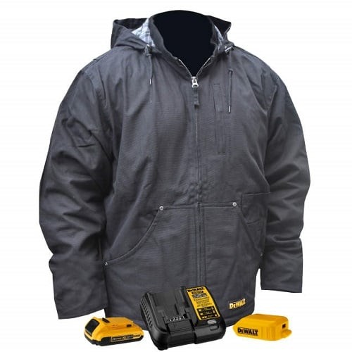 DEWALT mens Adapter Only DEWALT Heated Heavy Duty Work Coat, Black, X-Large US