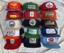 LOT of 15 Vintage PATCH TRUCKER HATS Mesh FARM SEED K Brand Swingster Louisville