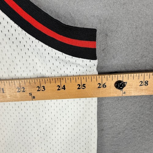 Nike Sportswear Embroidered Mesh Basketball Jersey Tank Top Men's 2XL White Y2K - Picture 10 of 13