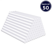 Hot Melt Glue Gun Sticks 50pcs 7mm x 100mm Long for Craft Adhesive Clear Mini 0.14 per stick