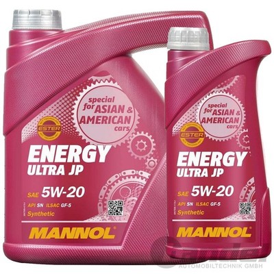 1x4+1x1 L MOTORÖL MANNOL ENERGY ULTRA JP 5W20 API SN ACEA C5 M2C948A M2C948B
