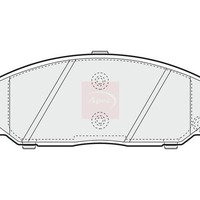 Apec BremsbeläGe Vorne FüR Ssangyong Rexton II GAB 2002 (R90) PAD1504