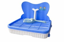 Dog Potty Training Tray with Splash Guard, Reusable Puppy Toilet with 10 Pee ...