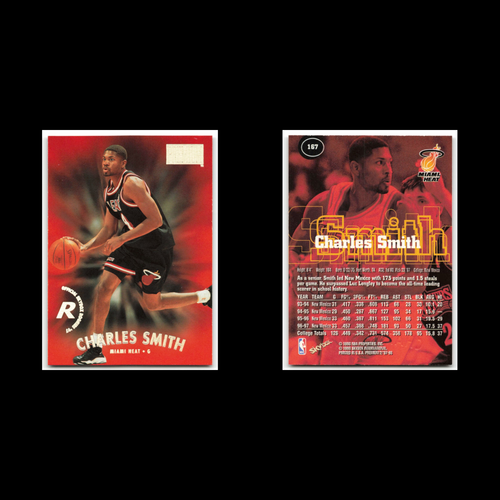 Charles Smith Rookie #167 1997 SkyBox Premium Miami Heat Basketball Card NBA NM - Picture 3 of 3