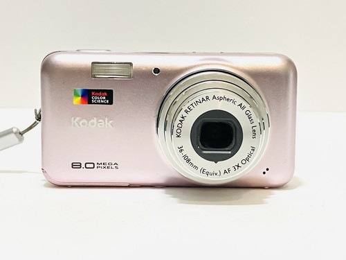 Kodak EasyShare V803 8.0 MP Zoom Digital Camera Pink Rose NOT WORKING FOR PARTS - Picture 2 of 10