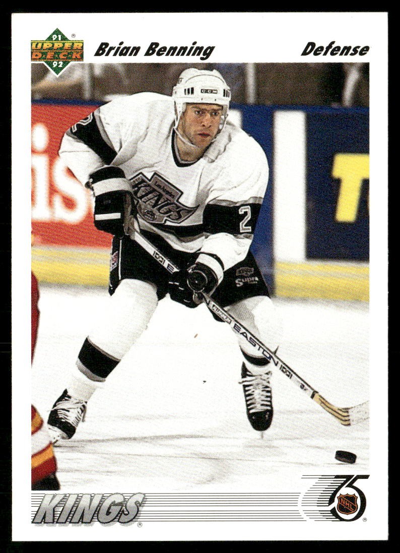 Brian Benning 1991 Upper Deck French 415  Base LP