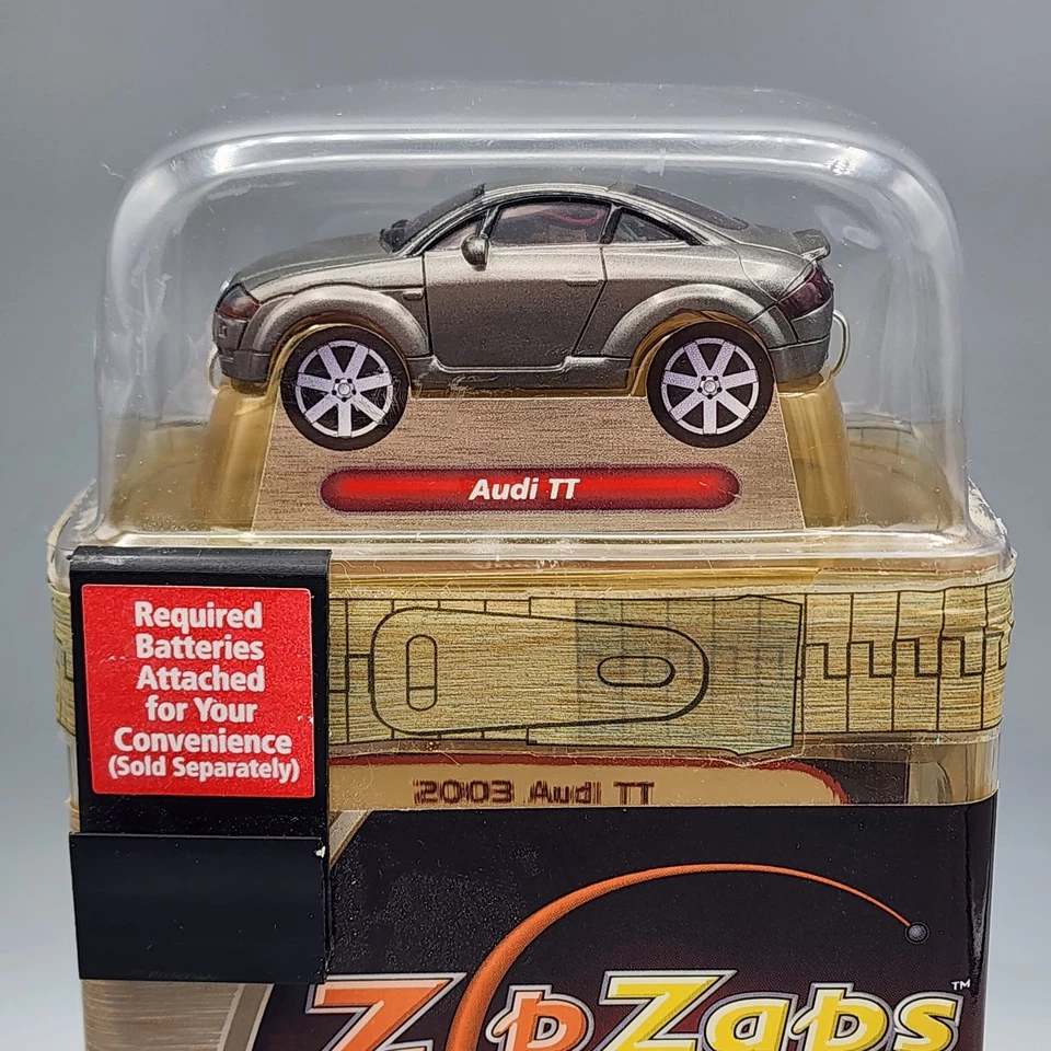 NEW Zip Zaps Micro RC SE Gray 2003 Audi TT Radio Shack 12:1 Gearing 600-7028 - Image 2 of 4