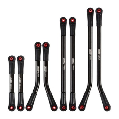 INJORA High Clearance 4 Links Set Stainless Steel Linkage 1/24 scale, Black 