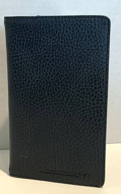 Air France Europe Brochure Passport Case Check Book Leather Navy Vintage 90s