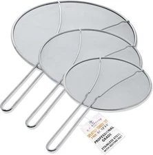 U.S. Kitchen Supply Set of 3 Stainless Steel 13, 11.5, 9.5, 
