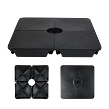 Aoodor 4PCS Heavy Duty Cantilever Offset Patio Umbrella Base Stand Square Plate