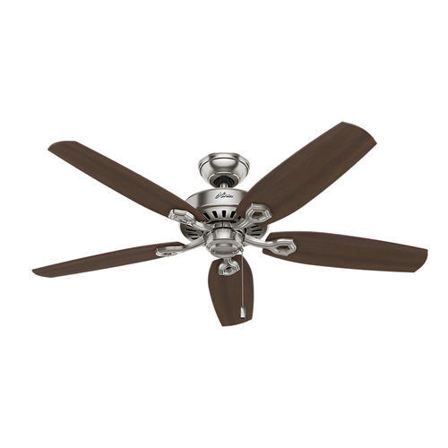 52" Brushed Nickel 5 Blades Ceiling Fan Tri Mount Transitional 3 Light Lamp - Picture 2 of 6