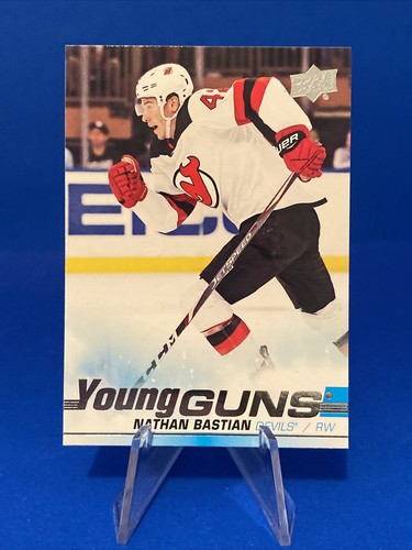 2020-21 Upper Deck Nathan Bastian Young Guns Rookie Card New Jersey Devils YG RC - Picture 1 of 2