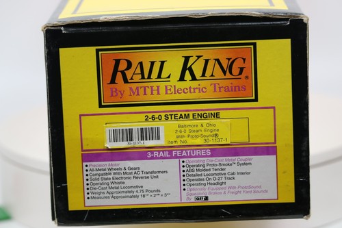MTH 2-6-0 Steam Engine Baltimore & Ohio #946 W/ Proto-Sound 30-1137-1 W/Box - Picture 13 of 13