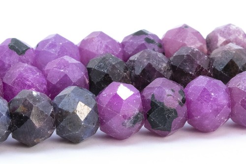 7x5 mm Echte Natürliche Multicolor Rubin Perlen Klasse A Facettiert Rondelle Lose Perlen - Bild 1 von 4