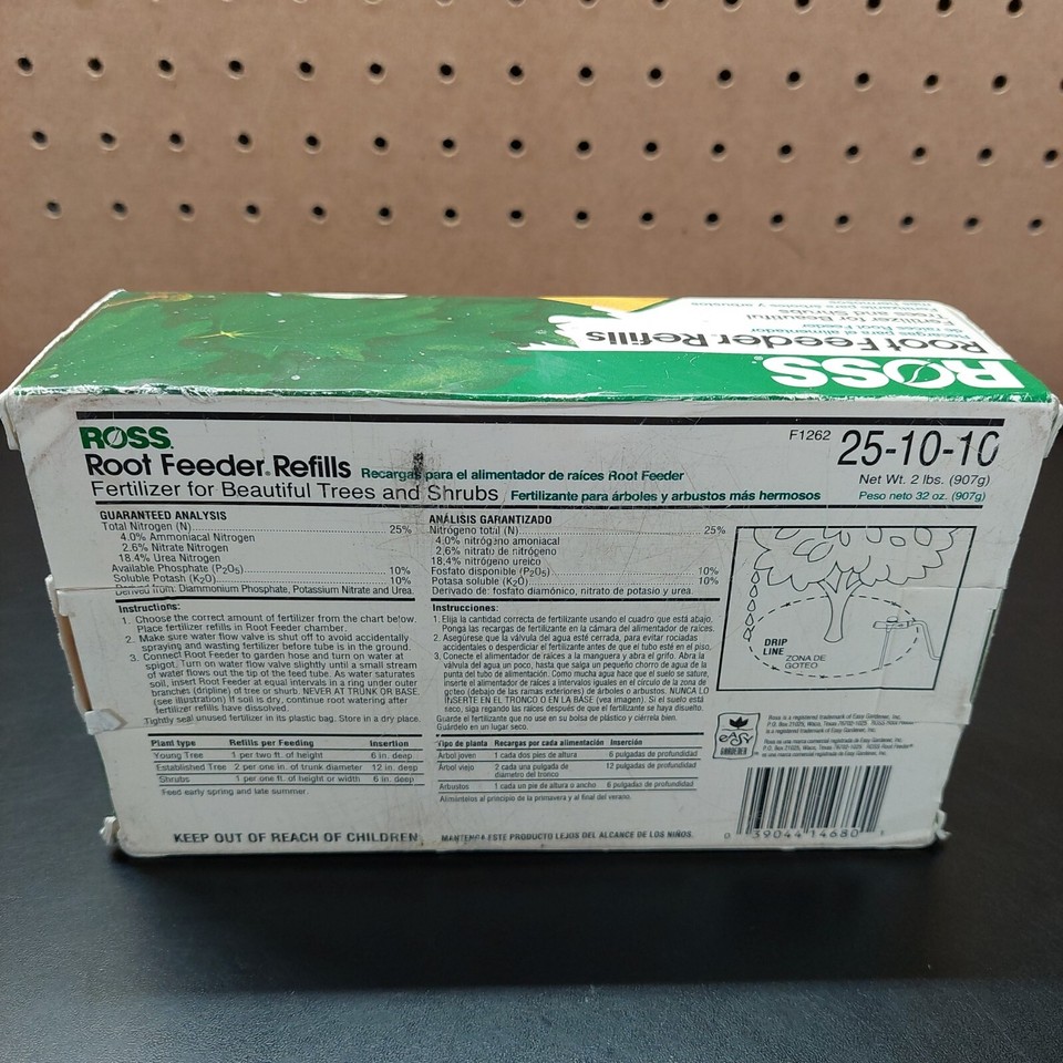Ross Root Feeder Refills Fertilizer 42 Units 251010 High Nitrogen