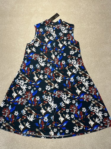 Womens Relativity Aline Sleeveless Dress Size XL Floral Americana New - Picture 8 of 10