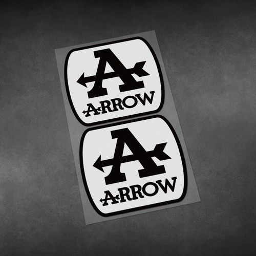 Motorcycle Car Motorbike stickers for ARROW exhaust Decals Vinyl Material - Picture 7 of 11