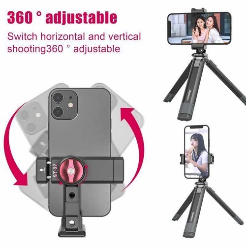 Ulanzi ST-27 Metal Phone Holder Mount Clip Arca Quick Release with Cold Shoes - Picture 2 of 12