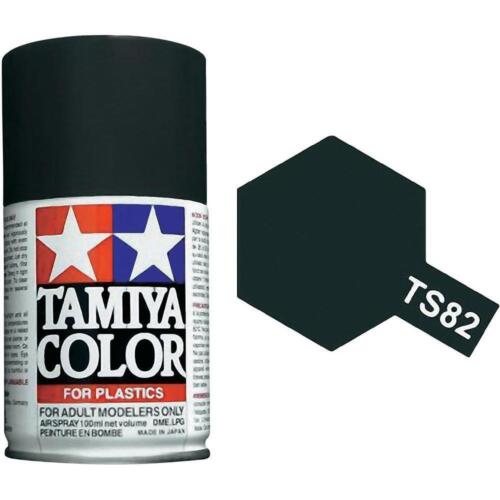 Tamiya TS-82 Rubber Black Spray Paint Can 3 oz 100ml 85082 Naperville - Picture 1 of 3