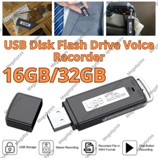 16/32GB Mini Voice Activated Digital Sound Audio Recorder USB Flash Drive U Disk
