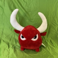 Peluche Jordi Nogues Bad Toro Bull 8" rosso con 2 corna bianche peluche