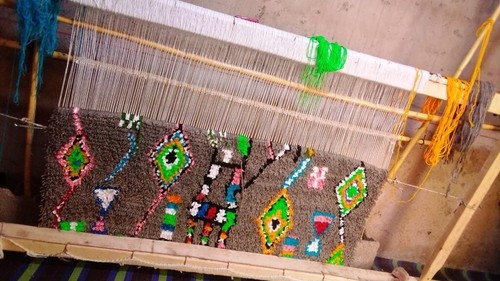 Handmade Wool Rug, Handmade Moroccan rug, Azilal Hand knotted Tribal rug - Picture 5 of 5