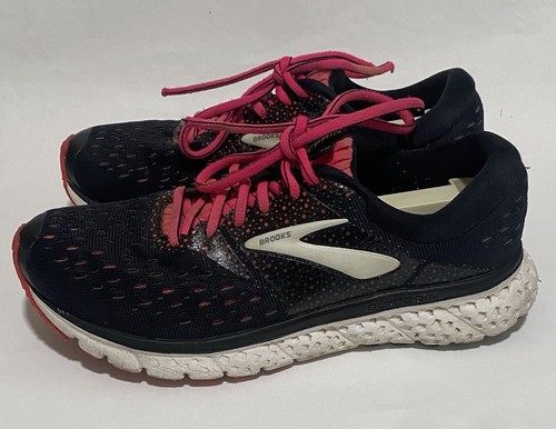 Brooks Glycerin 16 Running Shoes Womens Sneakers Size 7.5 US/38.5 EU Black Pink - Picture 3 of 10