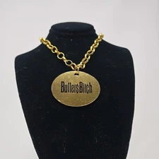 South Park Butters Bitch Gold Toned Chain Comedy Central Rare Necklace