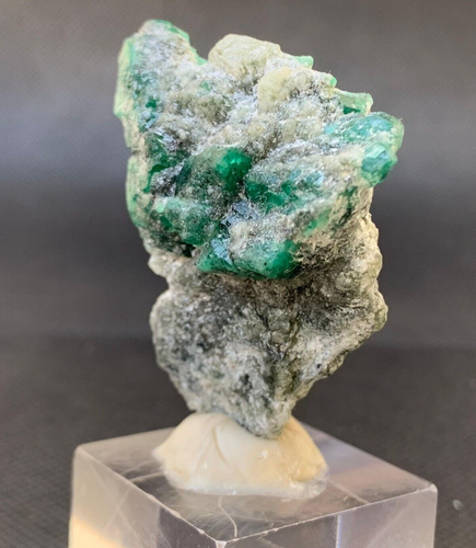 Natürliche SMARAGD Kristalle auf Matrix 151 Karat Mineral Probe aus Swat Pakistan - Bild 7 von 17