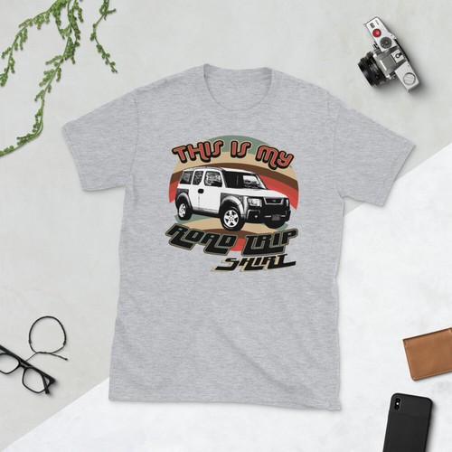 Honda Element This is My Road Trip Shirt T-Shirt E life Van Camper roadtrip Tee - Picture 4 of 4