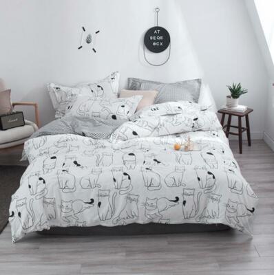 3D Graffiti Kitten ZHUA2884 Bed Pillowcases Quilt Duvet Cover Set Queen King Zoe