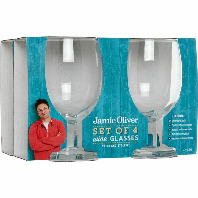 Amazing 4 Pack Of Jamie Oliver Wine Glasses Brand New Boxed 4 X 580ml Large Glassware Drinkware Netperfekt Home Garden