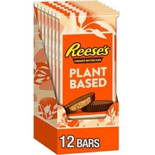 REESE'S Plant Based Oat Chocolate Peanut Butter Cups Vegan Candy 12 Pack