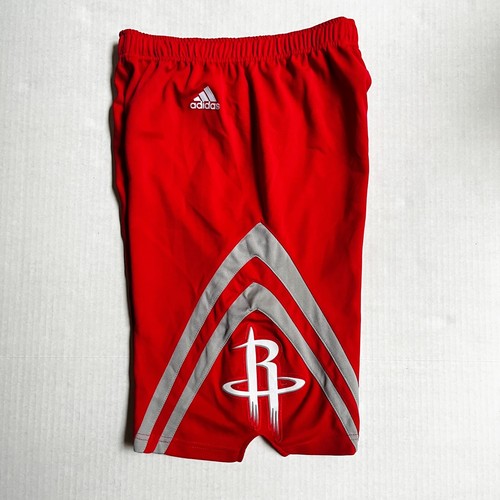 Houston Rockets NBA Shorts Youth XL (18/20) Red Swingman Adidas Icon Edition - Picture 3 of 9
