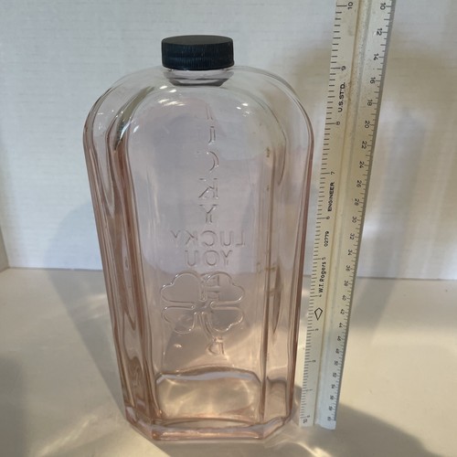 Lucky Brand, Lucky You, Display, große rosa Flasche leer, 10 Zoll hoch, selten - Bild 3 von 9
