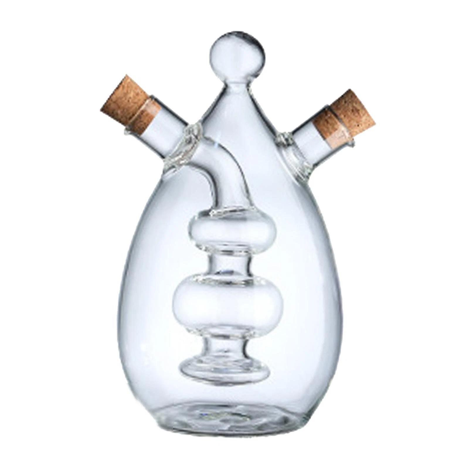 2-in-1 Oil Dispenser Refillable Glass Bottle for Roasting Sauce Household
Opens in a new window or t