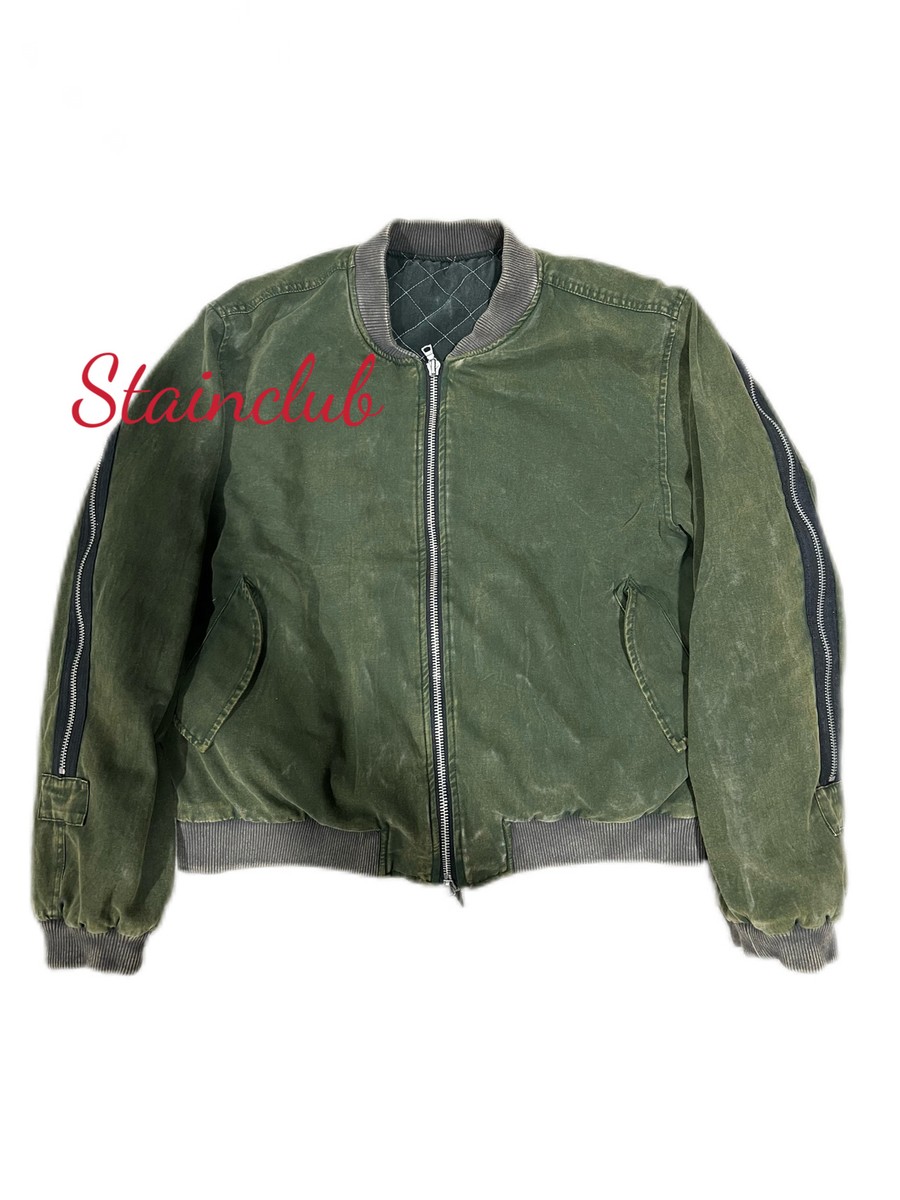 DRIES VAN NOTEN Distress Done Behind Big Zip Archive Bomber