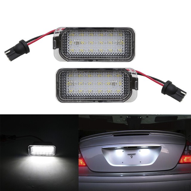 2X LED Number License Plate Lights for Ford Fiesta JA8 Focus SMAX C