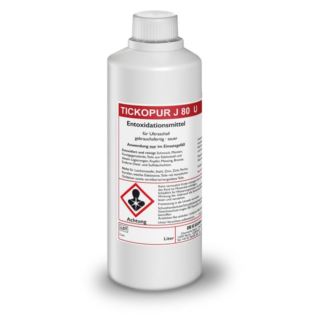 Tickopur J 80 U Entoxidationsmittel für Ultraschallreinigung 1 Ltr./19 90 Euro Tickopur J 80 U Entoxidationsmittel für Ultraschallreinigung 1 Ltr./19 90 Euro