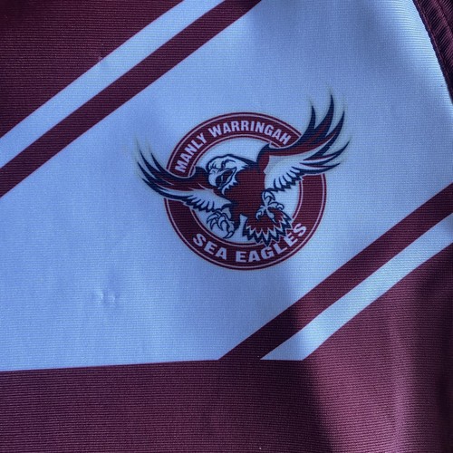 Rugby League Manly Sea Eagles Player Issue Jersey NSW Cup Size Medium GPS - Picture 6 of 12