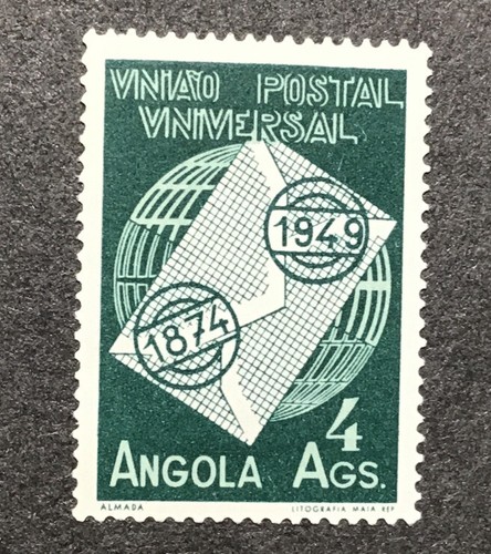 Angola 1949 XF MNH Sc #327 UPU Ausgabe,
