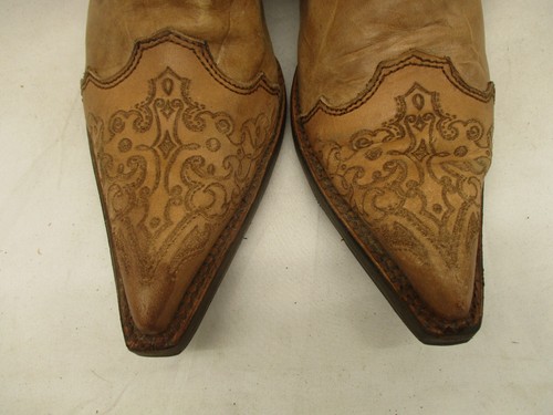 Corral Vintage Pelle Marrone Viola Turchese Ricamato Donna Tg 8 M Sty C1608 - Foto 3 di 11