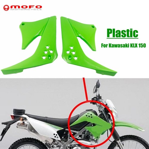 Off Road Plastic Front Side Cover Green For Kawasaki KLX150 Motocross Dirt Bike