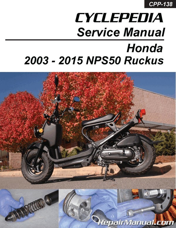 HONDA ZOOMER サービスマニュアル NPS50 Honda NPS50 Ruckus Cyclepedia Printed Scooter Service Manual | eBay