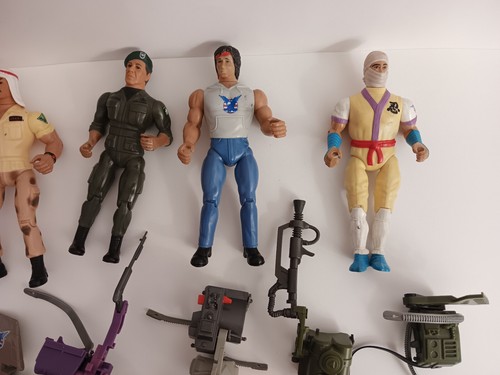RAMBO COLECO HUGE LOT OF FIGURES AND WEAPONS KAT TURBO MAD DOG NINJA MORE - Picture 5 of 9