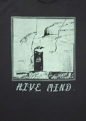 HIVE MIND 'Green Print' T-Shirt Size X-LARGE