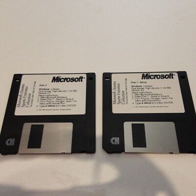 Vintage Microsoft 1994 Scenes Sports Extreme Collection PC Software