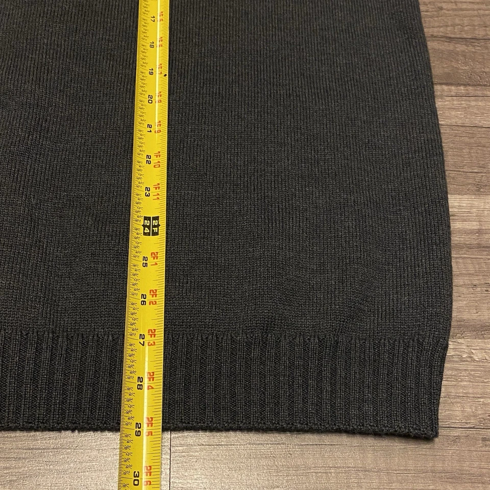 AUTÉNTICO FENDI GRIS OSCURO 100% LANA POLAR CÁRDIGAN SUÉTER ABOTONADO TALLA 42 (13) Foto 4 de 4