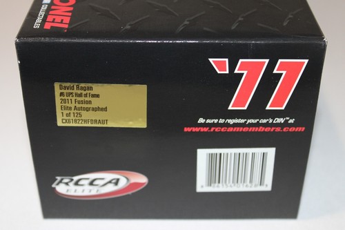 DAVID RAGAN 2011 DUAL AUTO ELITE NED JARRETT/RAGAN #6 JARRETT TRIBUTE /125 MADE! - Picture 9 of 9